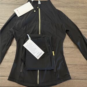 BLACK LULU DEFINE JACKET + ALIGN LEGGINGS SIZE 4